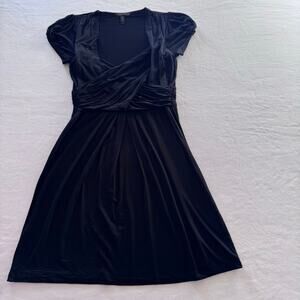 Black Casual Modest Short Sleeve BCBG Dress